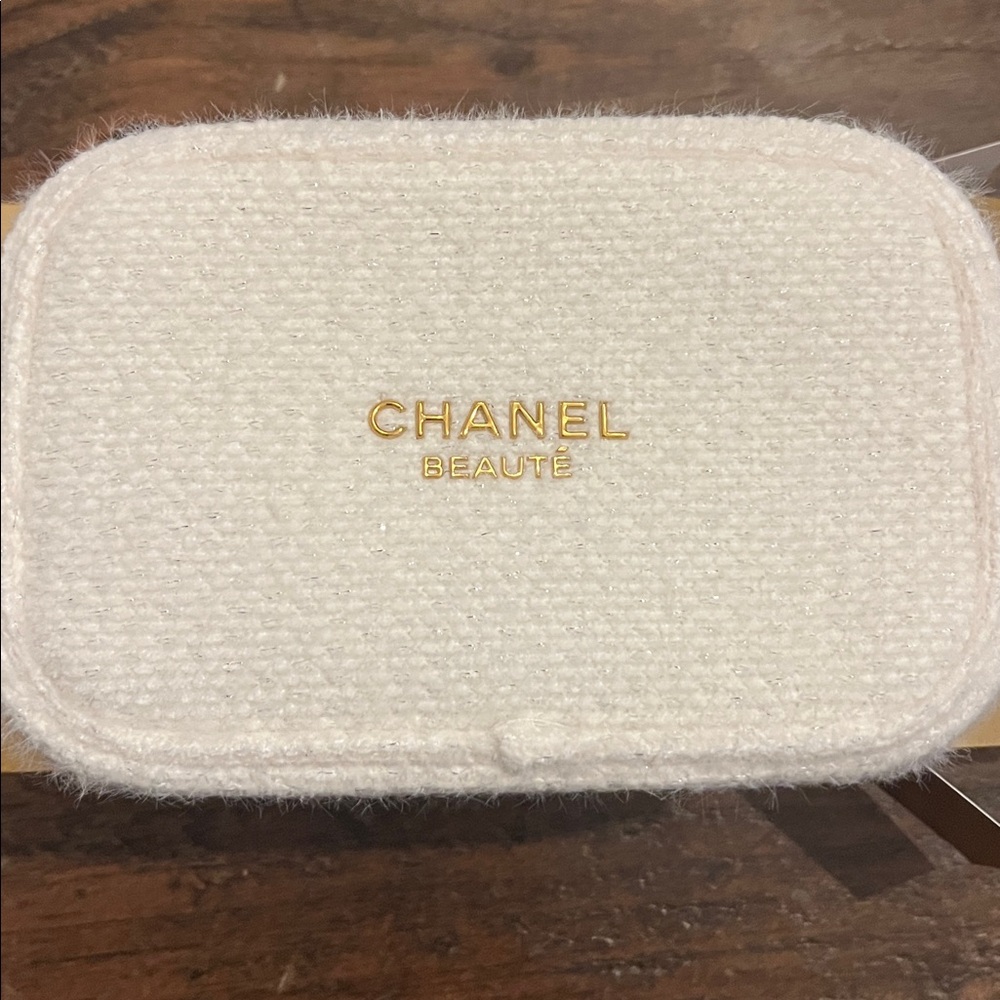 CHANEL Gold and White Holiday Gift Box